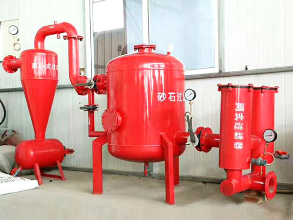 離心+砂石+網(wǎng)式三級過濾站